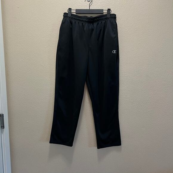 Champion Authentic Athleticwear Sweatpants Black Wide Baggy Pull-On Sz M - Picture 2 of 6